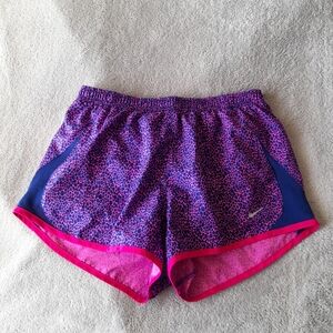 Women's Pink and Blue Athletic Shorts